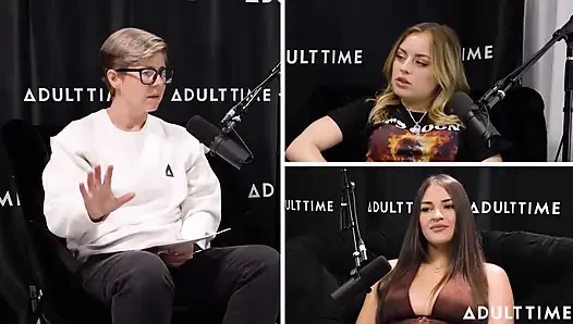 Gizelle Blanco ve Anna Claire Feromonları Bulutlar, Makaslama ve Çalı | Adult Time Podcast