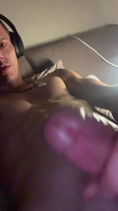 Jerking off cock
