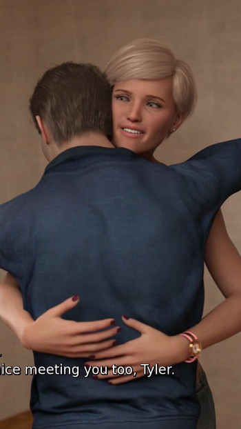 Thrilling moment from "My Husband's Boss - Chapter 1 - The mechanic about to kiss Vivian -"