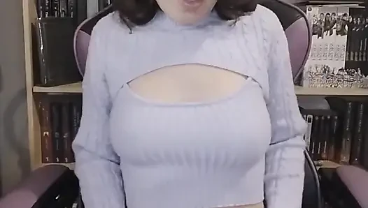 Egirl Nympho Dildos Selbst in Ihrem Gaming-stuhl