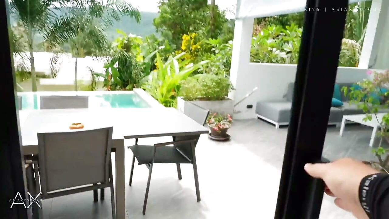 Petite Mixed Asian Aussie Gets Her Tight Pussy Eaten Then Worships Big White Cock in the Pool