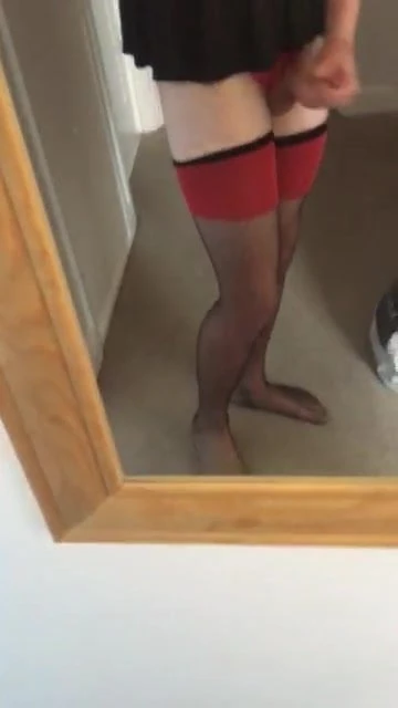 Crossdresser front mirrow