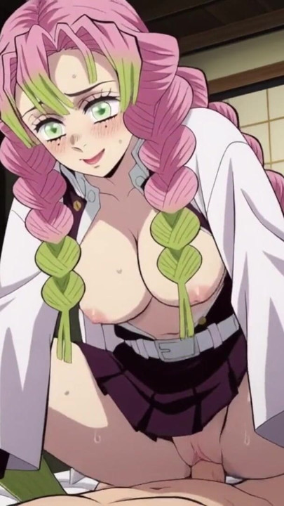 Mitsuri Kanroji Demon Slayer Naruto One Piece anime hentai cartoon deepthroat cowgirl missionary sex creampie japanese milf | Clip 1