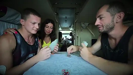 A Cuckold Lost His Girlfriend's Pussy in a Card Game and Now He Silently Watches Her Get Fucked.