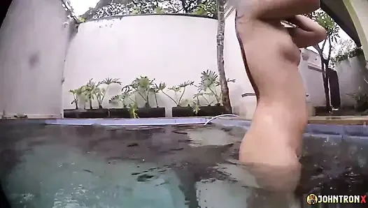 Johntronx - Swimming and Fucking Together in a Pool