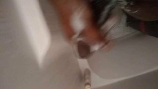 Cleaning my dick n shower