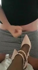Cumming on High Heels And Nylons