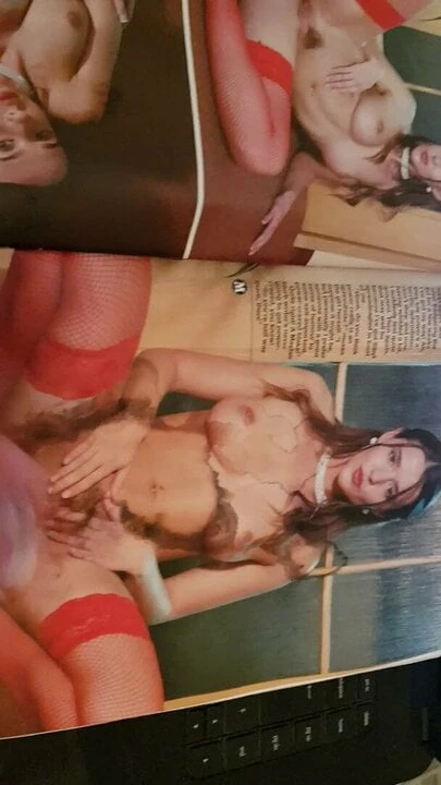 A condom cum to a cum stained mayfair magazine