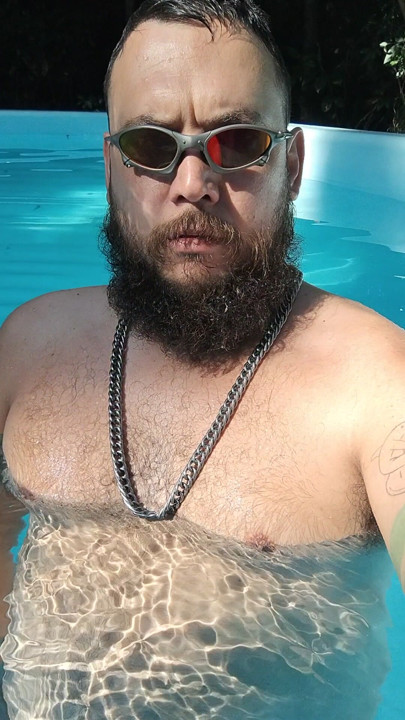 Enjoying myself in the pool