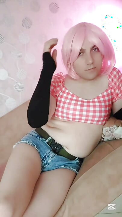 Mooie sletterige femboy cowgirl sissy kitty
