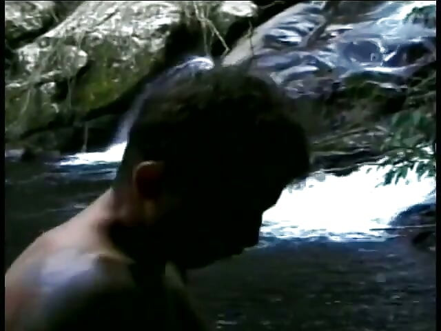 Hunk gets his ass licked and cock sucked before fuck session outdoors