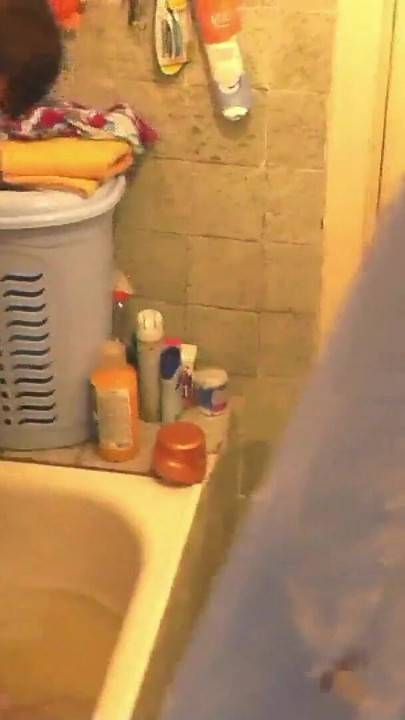 Must-share moment from "Guy came home and saw naked MILF in bathroom who bathing, fingering wet pussy and get orgasm. Pussy"