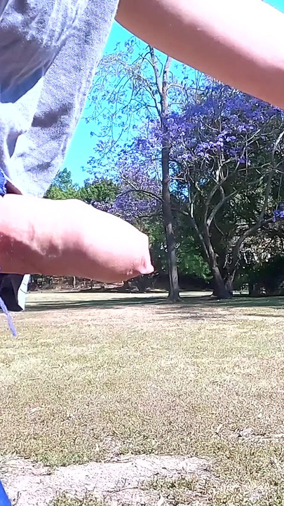 Iconic moment from "Out for a long walk with my cock flopping around out of my shorts"