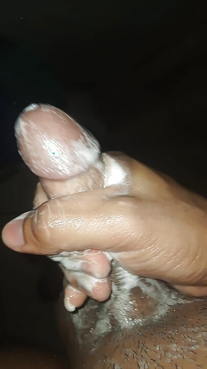 Young man was bathing in his mother-in-law's shower and almost caught him masturbating