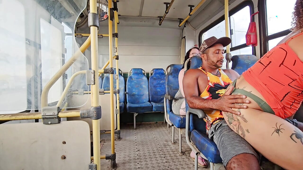 A SHAMELESS COUPLE RIDING IN PUBLIC TRANSPORT AND BACKSEAT PASSENGER FILMING EVERYTHING