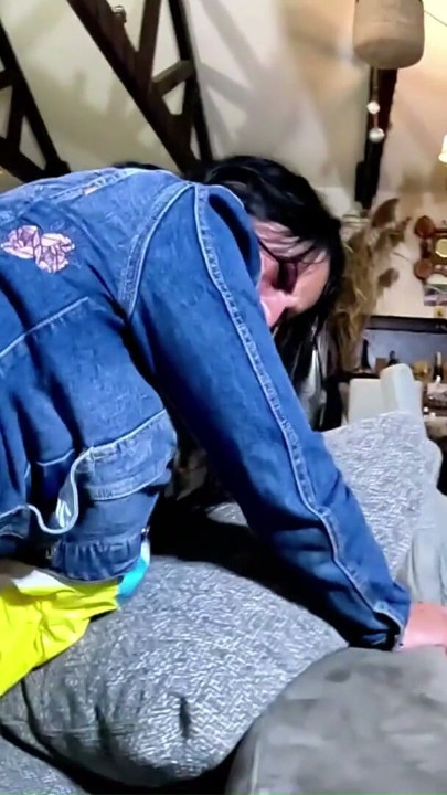 Dominant Denim MILF Beach Ball Fetish. Deepthroat, Popping, Doggy and Double Cum | Clip 1