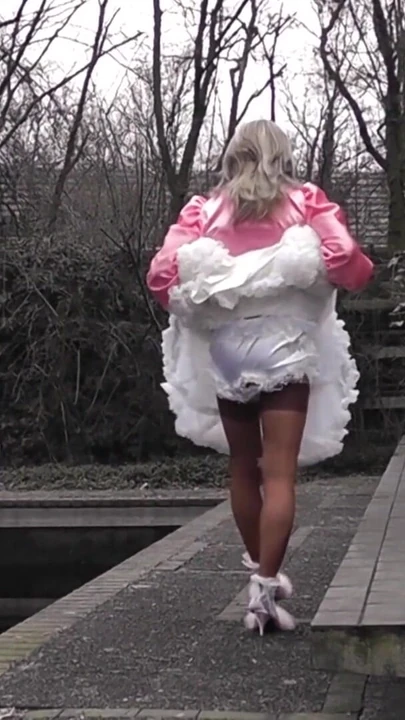 Powerful moment from "Wanking Sissy In Shiny Satin"