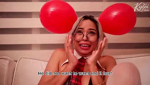 Melambung dengan Balon dan Menggosok untuk Menghidupkan Anda Tidak Seperti Sebelumnya. Kylei ellish dan ann lagi asik dudukin