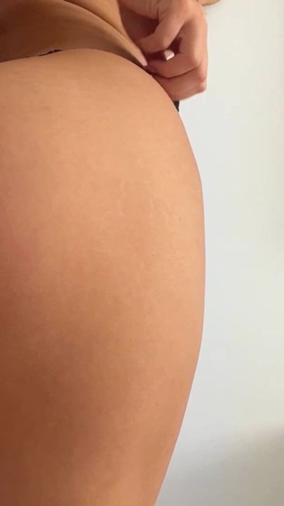 Stepbrother rub cock on my ass and cum in my panties ,so big mess | Clip 1