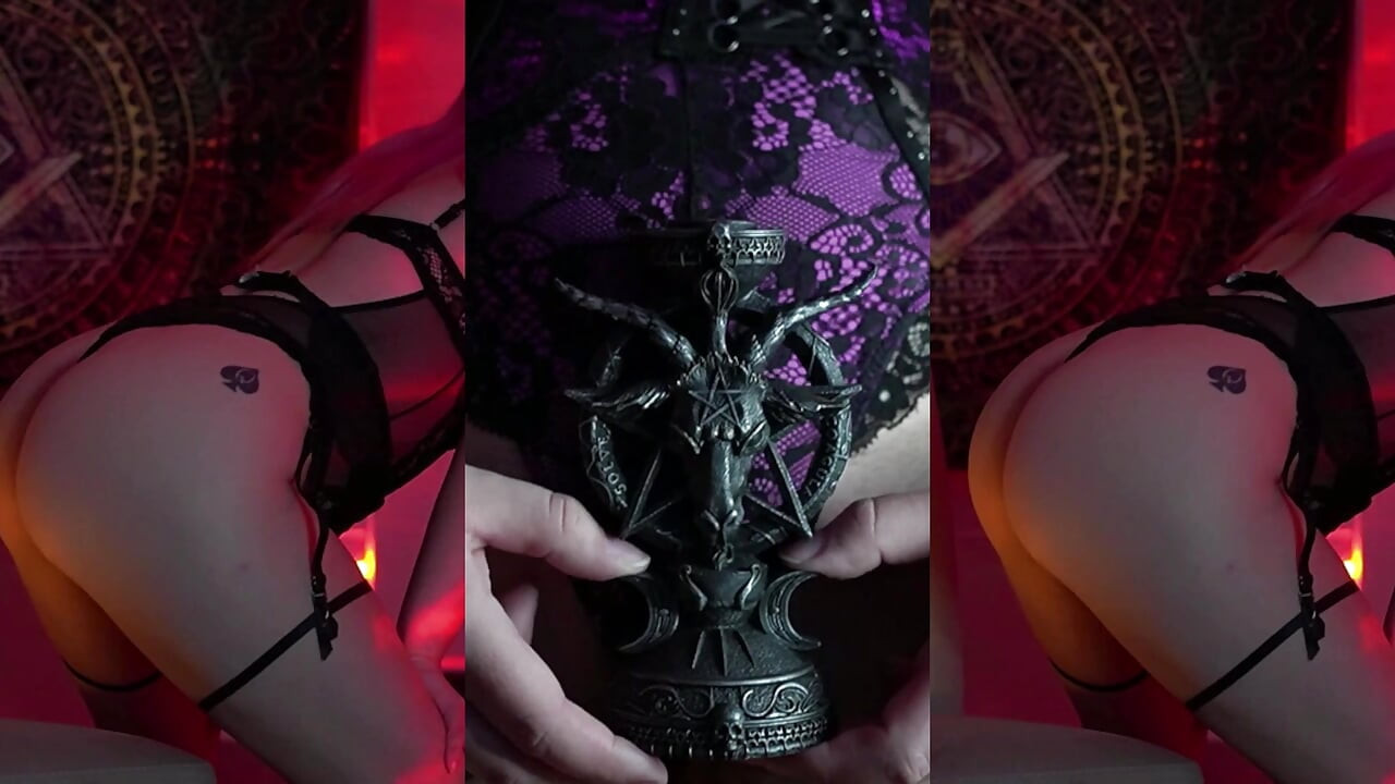 اعبد الشيطان بينما يتغذى الساحرة على طاقتك الجنسية