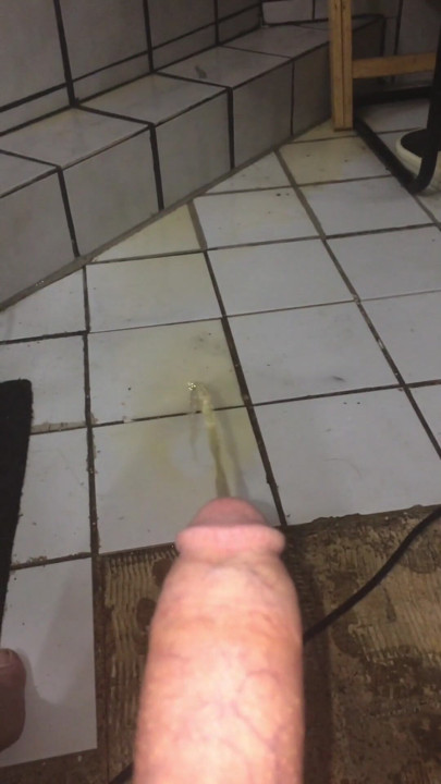 Big Throbbing Hard Cock Pissing on Floor While Squatting Compilation | Clip 1