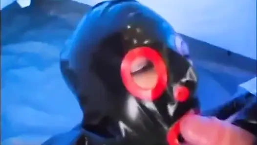 Sexy latex chick anally fucked from her horny dude