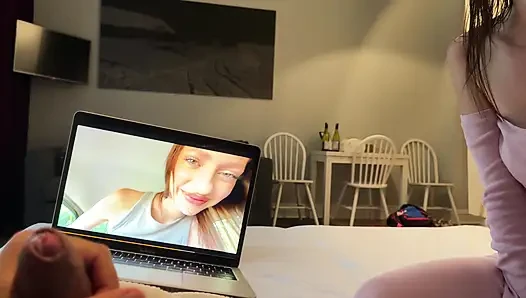 Hot stepsister caught me watching PORN with her, fucked her in a tight pussy