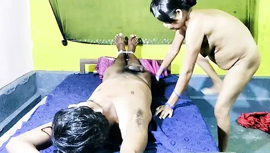 Üvey kız kardeşim Anju vücuduma boşalana kadar beni domine ediyor, fışkırtarak orgazm oluyor