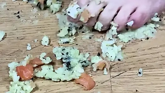 He Takes His Meal Thanks to My Feet...