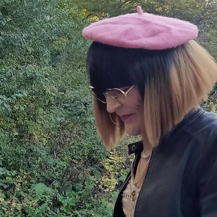 Exhibit P🚗U B L I C en Pute on a Parking Lot in the Forest, at La Faisanderie 91. Fanciful Tights, Thong [4sep25] Meet CoKiiNE! VaneSsaBiTCHx