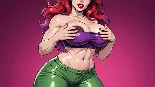 Грудастая Ariel анимация