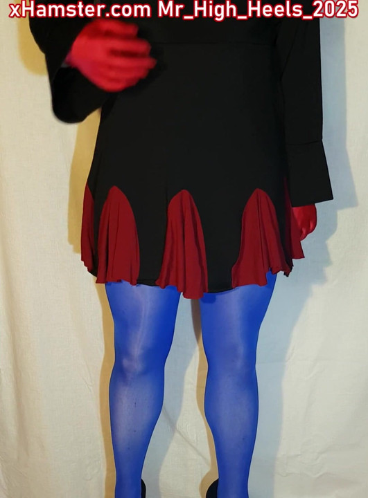 Blue and black