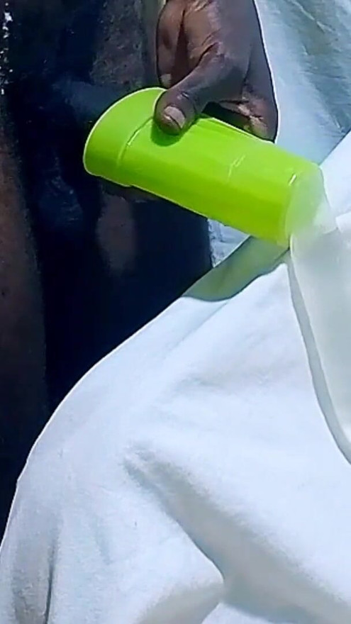 How I fucked and enjoyed sexual moment with a condom filled with water and orgasms while watching wet hot pussy masturbating! | Clip 1