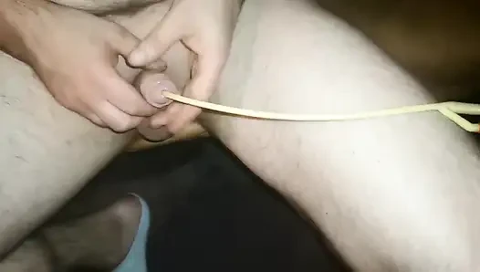 Sounding with Catheter and Sounding Rod Completely Introduced