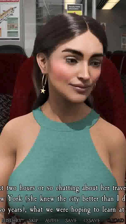 Emotional moment from "Bare Witness: The Hot Indian Desi Girl From The Train - Ep1"