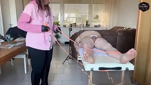 Slaveofm. Acı Cehennemi: Kamçı, CBT, elektrik ve kötü kelepçeler. Bölüm 3 V. 8