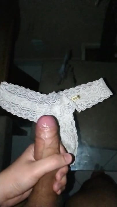 Huge cumshot on panty