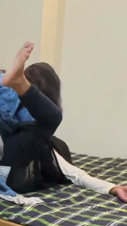 Thief Enters Aunty's Room & Try To Tie Her But she caught him & tied up, Then fuck him & She Gets Rough Anal Fuck From Thief | Clip 1