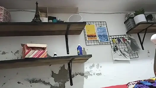 Ich links Aufnahme der molligen stiefschwester des handys in tanga