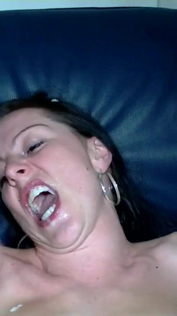 Powerful moment from "Young nice couple fucks with a stranger and has huge fun violent blowjob and at the terrific orgasm"