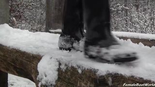 Boot -service in de winter