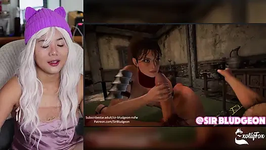 Я буквально пропитанный, наблюдая эту грубую хентай сцену, задница и пульсирующая киска