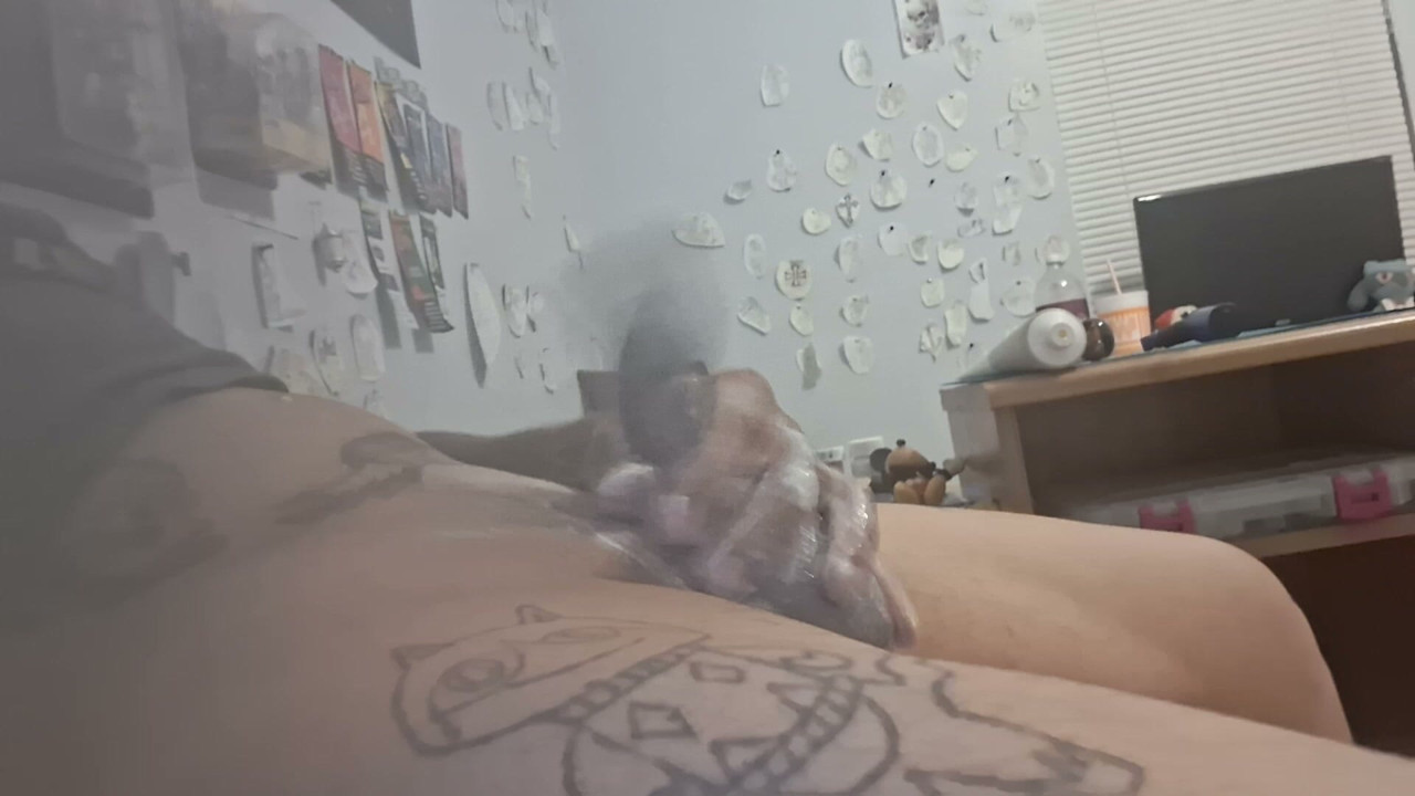 Lotioned up Cock