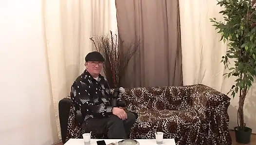 Sleezy brunette gets dildo fucked by director