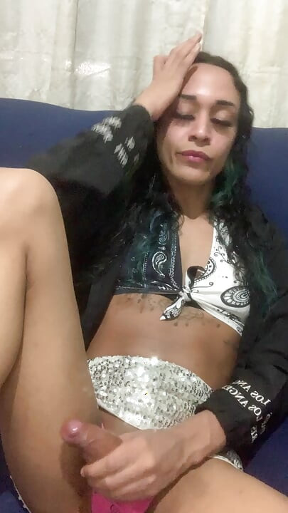 Sweet trans girl like masturbate When solo in home