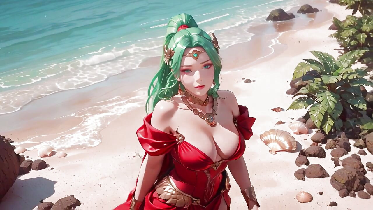 Zelena boginja plaža Soliloki! Koji bikini se krije ispod tog crvenog zlatnog oklopa?