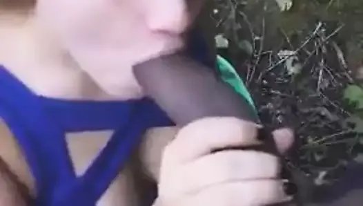 Cute white slut couldnt resist her black friend