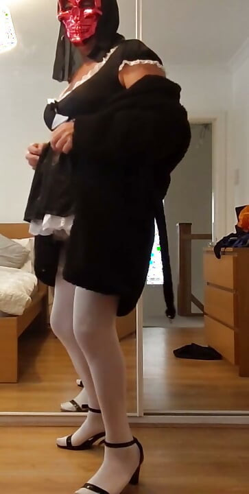 New Cut , Sissy Maid Crossdresser , Stockings + Heels, Feeling Sexy