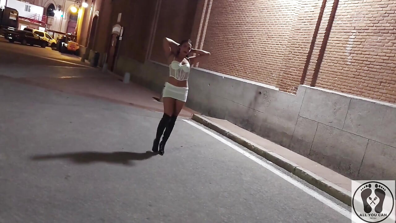 Crazy Latina Bitch Outdoor Public Naked Exhibitionism