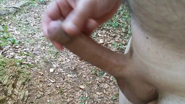 Jerking in the woods again - Wieder mal im Wald gewichst